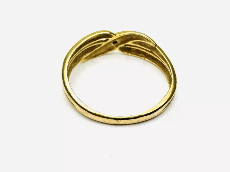 ZŁOTY  PIERŚCIONEK Z DIAMENTAMI PR.333 W.1,17G R12