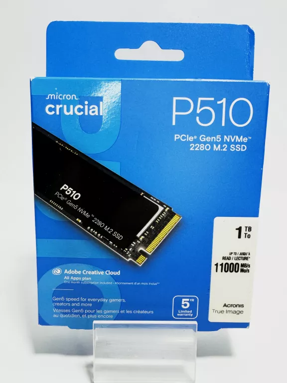 DYSK SSD CRUCIAL P510 1TB M.2 2280 PCI-E X4 GEN5 NVME CT1000P510SSD8
