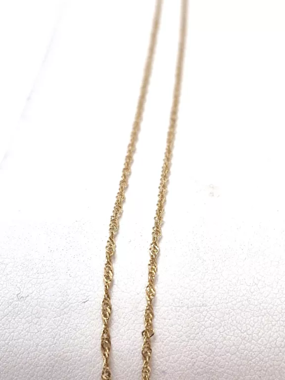 DELIKATNY ZŁOTY ŁAŃCUSZEK, P 585, 1,27 G, DŁ 45 CM