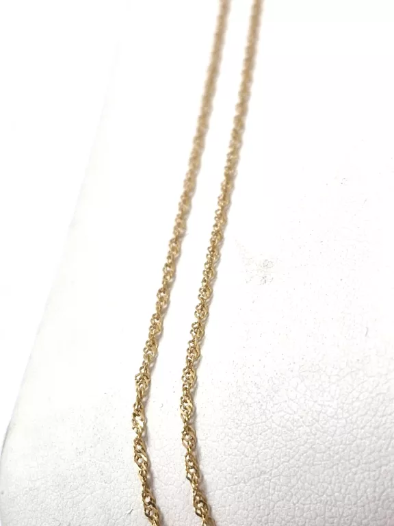 DELIKATNY ZŁOTY ŁAŃCUSZEK, P 585, 1,27 G, DŁ 45 CM
