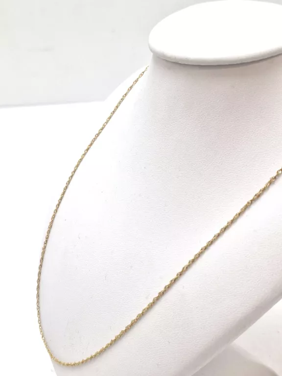 DELIKATNY ZŁOTY ŁAŃCUSZEK, P 585, 1,27 G, DŁ 45 CM