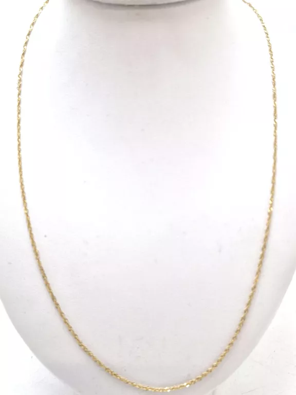DELIKATNY ZŁOTY ŁAŃCUSZEK, P 585, 1,27 G, DŁ 45 CM