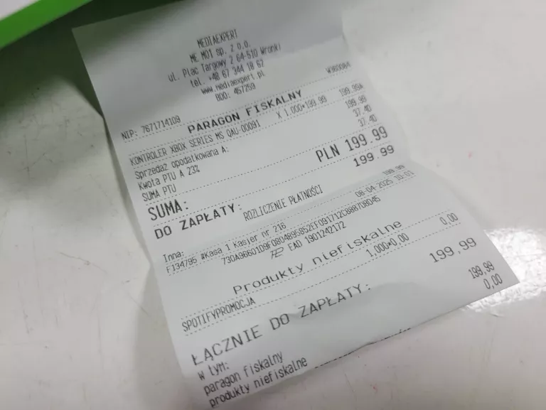 PAD XBOX 1914 ZIELONY