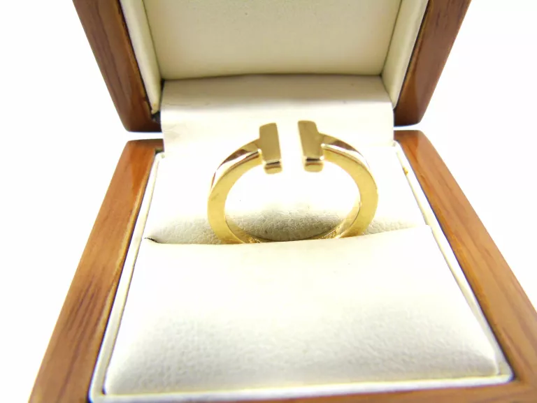 ZŁOTY PIERŚCIONEK PR.750 R.18 TIFFANY