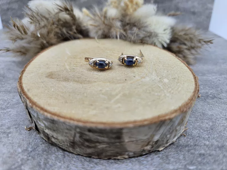 PIĘKNE ZŁOTE KOLCZYKI PRÓBA 585 WAGA 3,64