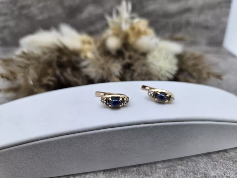 PIĘKNE ZŁOTE KOLCZYKI PRÓBA 585 WAGA 3,64