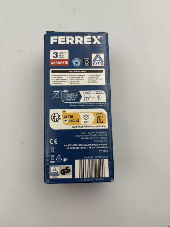 SZLIFIERKA WIELOFUNKCYJNA AKUMULATOROWE FERREX 130 W 3,7 V