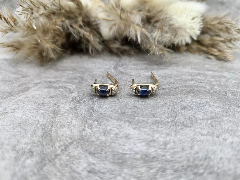 PIĘKNE ZŁOTE KOLCZYKI PRÓBA 585 WAGA 3,64