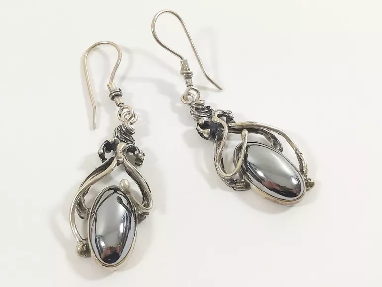 MISTYCZNE SREBRNE KOLCZYKI PRÓBY 925