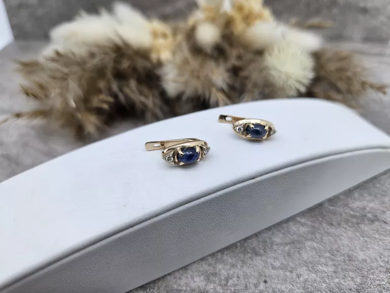 PIĘKNE ZŁOTE KOLCZYKI PRÓBA 585 WAGA 3,64