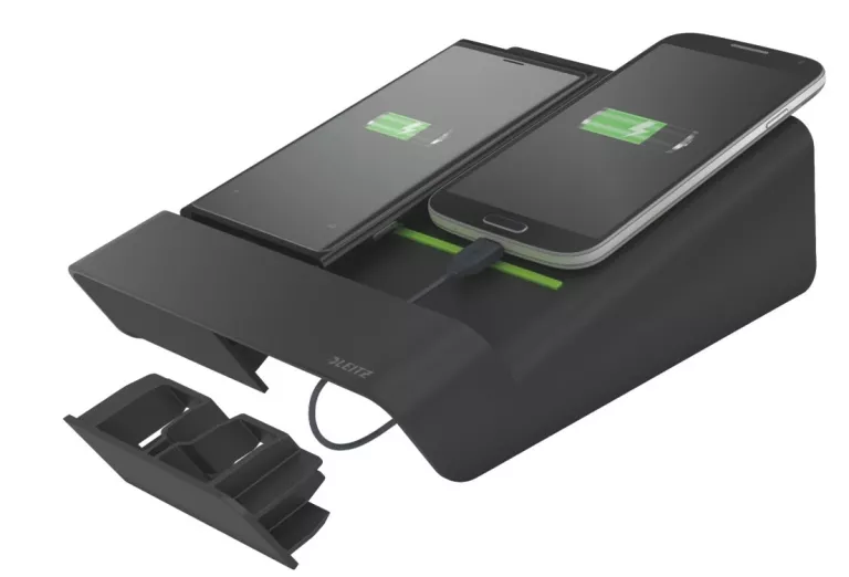 ŁADOWARKA LEITZ COMPLETE DO 2 SMARTFONÓW CZARNA