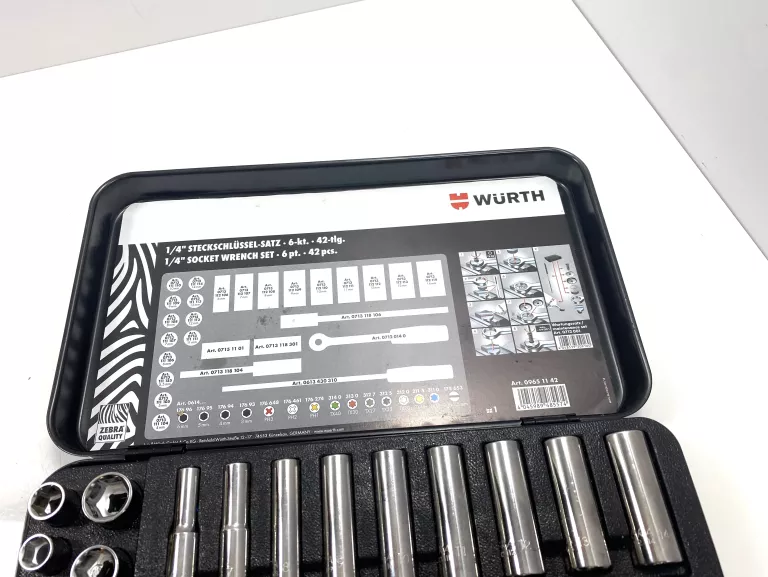 ZESTAW KLUCZY WURTH 42 ELEMENTY