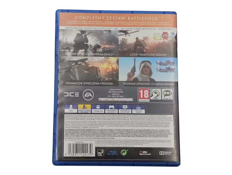 GRA BATTLEFIELD 1 REWOLUCJA PS4