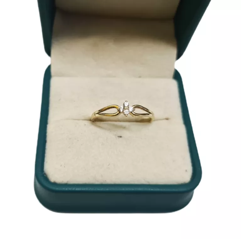 DELIKATNY ZŁOTY PIERŚCIONEK 1,42G P585 R 19