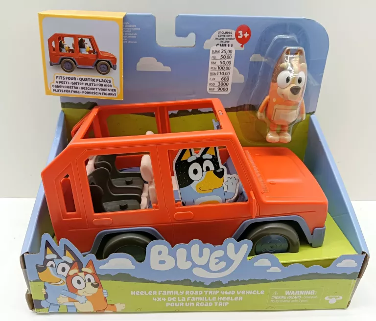 MOOSE TOYS BLUEY WYCIECZKA POJAZDEM Z RODZINĄ HEELER