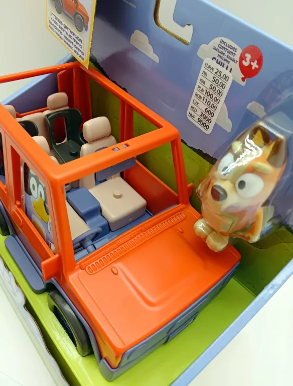 MOOSE TOYS BLUEY WYCIECZKA POJAZDEM Z RODZINĄ HEELER