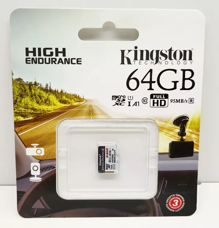 KARTA PAMIĘCI KINGSTON MICROSD HIGH-ENDURANCE 64GB CLASS 10 UHS-I U1