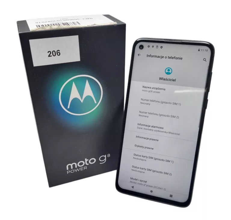 MOTOROLA MOTO G8 POWER /4 GB/64 GB CZARNY /BEZ BLOKAD