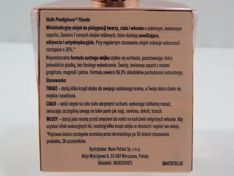 NUXE HUILE PRODIGIEUSE FLORALE SUCHY OLEJEK DO CIAŁA I WŁOSÓW 100 ML