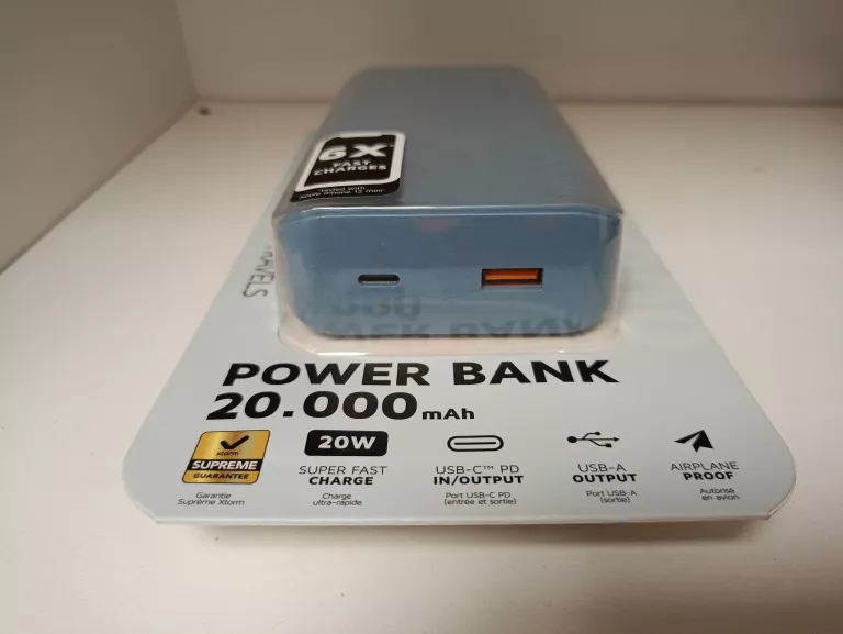 POWERBANK XTROM 20000 MAH NIEBIESKI