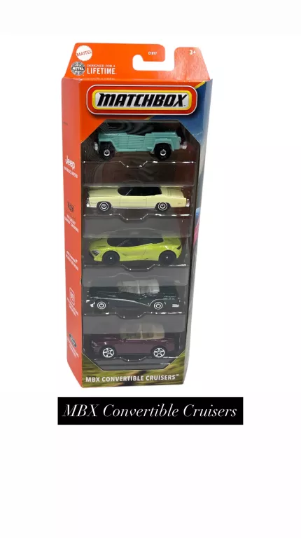 ZESTAW SAMOCHODÓW MATTEL C1817 5 SZTUK MIX