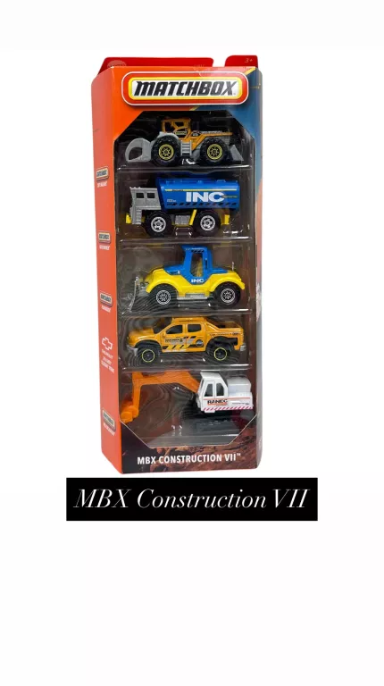 ZESTAW SAMOCHODÓW MATTEL C1817 5 SZTUK MIX