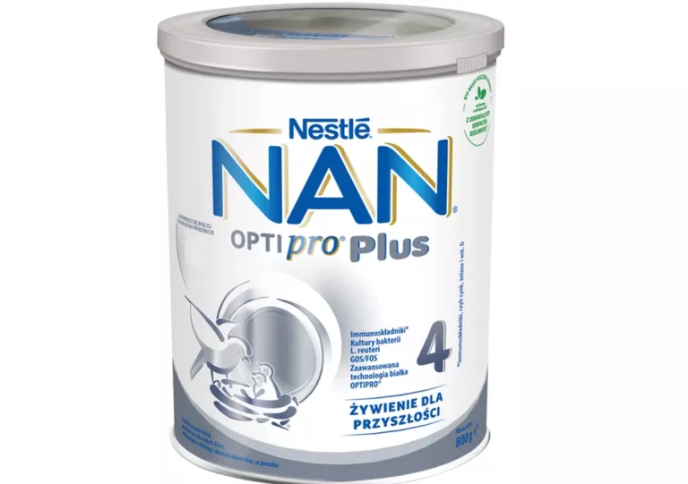 MLEKO MODYFIKOWANE NAN OPTIPRO PLUS 4 DLA DZIECI PO 2. ROKU 800 G