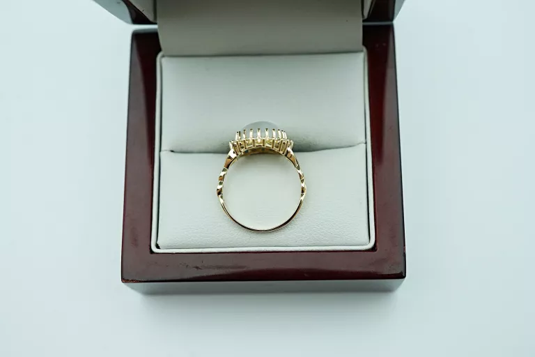 ZŁOTY PIERŚCIONEK Z OPALEM 585/3,08G/R12