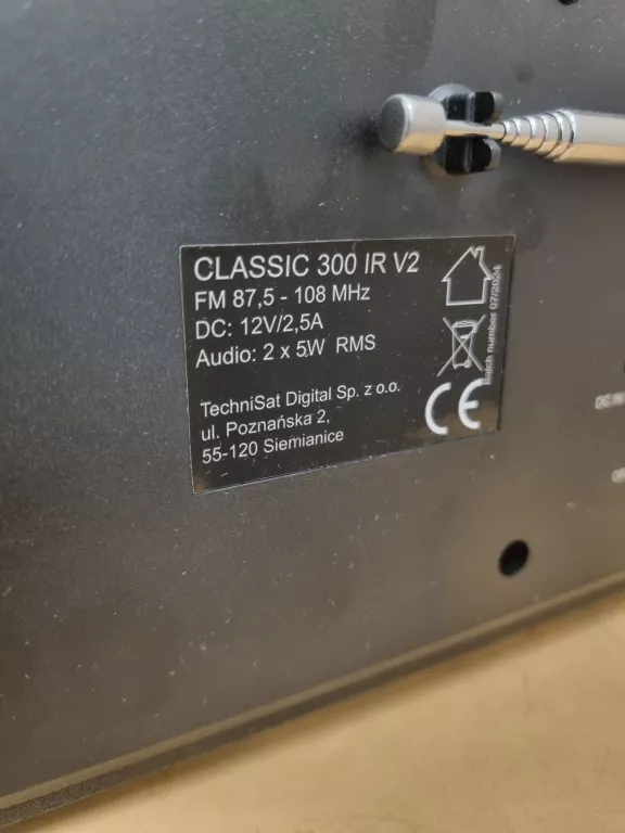 RADIO TECHNISAT CLASSIC 300 IR V2 GWARANCJA