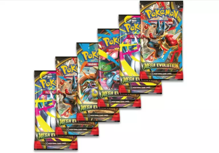 KARTY POKEMON TCG MEGA EVOLUTION BOOSTER PACK 1 PACZKA - 10 LOSOWYCH KART
