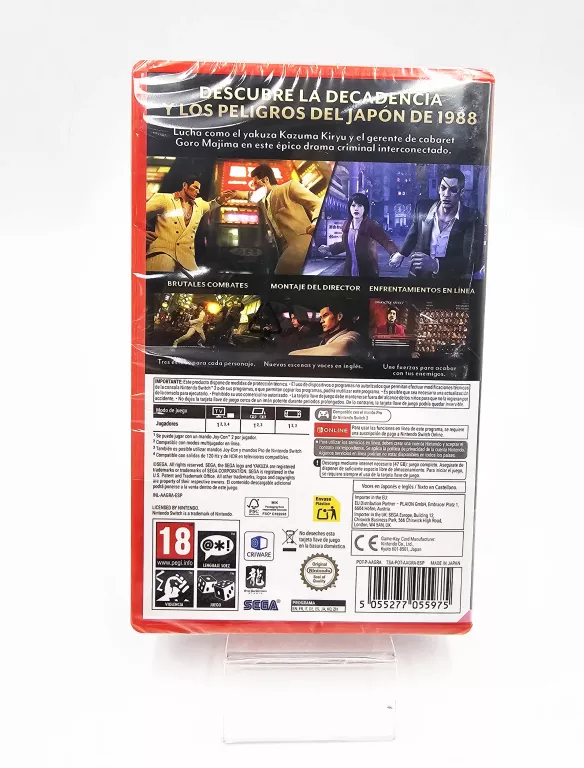 GRA NINTENDO SWITCH 2 YAKUZA 0 DIRECTOR'S CUT
