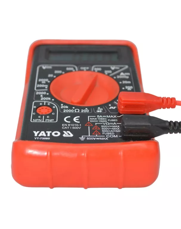 MIERNIK ELEKTRYCZNY YATO YT-73080 MULTIMETR CYFROWY UNIWERSALNY RĘCZNY