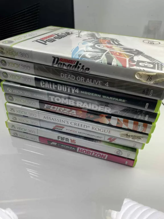 KONSOLA XBOX 360 SLIM 250GB 2 PADY 9 GIER