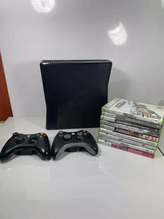 KONSOLA XBOX 360 SLIM 250GB 2 PADY 9 GIER