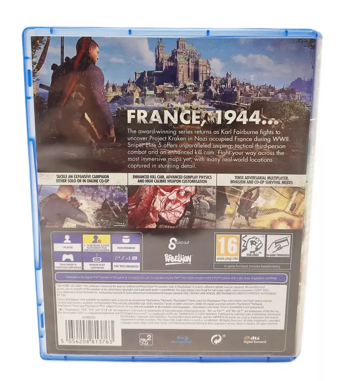 GRA NA PS4 SNIPER ELITE 5
