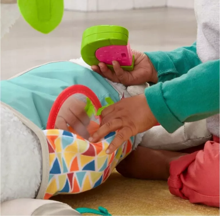 FISHER PRICE LAMA ROŚNIJ ZE MNĄ ZABAWKA SENSORYCZNA 4W1 DLA MALUSZKA +0M