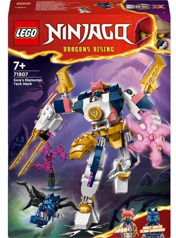 LEGO NINJAGO 71807 MECH ŻYWIOŁU TECHNOLOGII SORY USZKODZONY KARTON