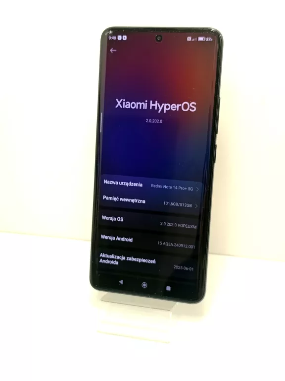 TELEFON REDMI NOTE 14 PRO+ 12/512GB