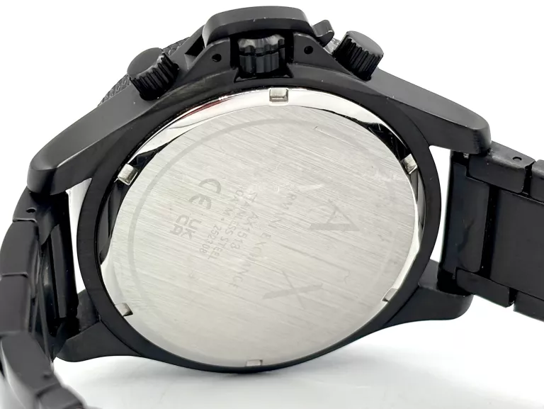 ZEGAREK MĘSKI ARMANI EXCHANGE AX1513 BRANSOLETA STAL CZARNY