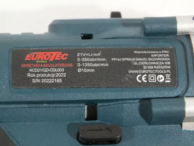 WKRĘTARKA EUROTEC +ŁAD