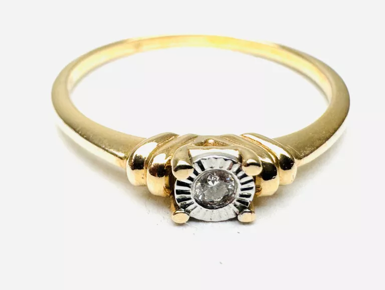 ZŁOTY PIERŚCIONEK Z DIAMENTEM PR.585 W.1,48G R15