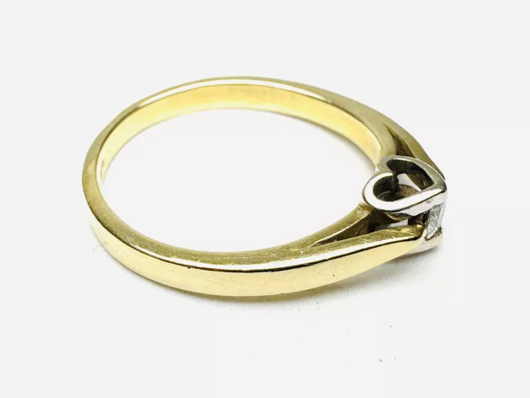 ZŁOTY PIERSCIONEK Z DIAMENTEM PR.585 W.2,23G R12