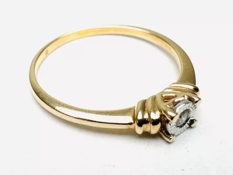 ZŁOTY PIERŚCIONEK Z DIAMENTEM PR.585 W.1,48G R15