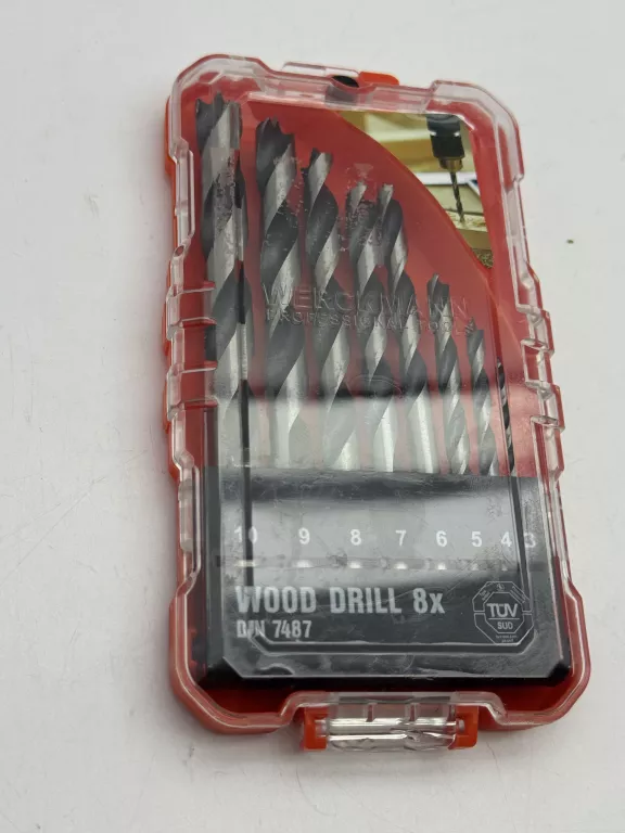 WERCKMAN WIERTŁA DO DREWNA WOOD DRILL KOMPLET 8SZT 3 -10MM / 8715342036175