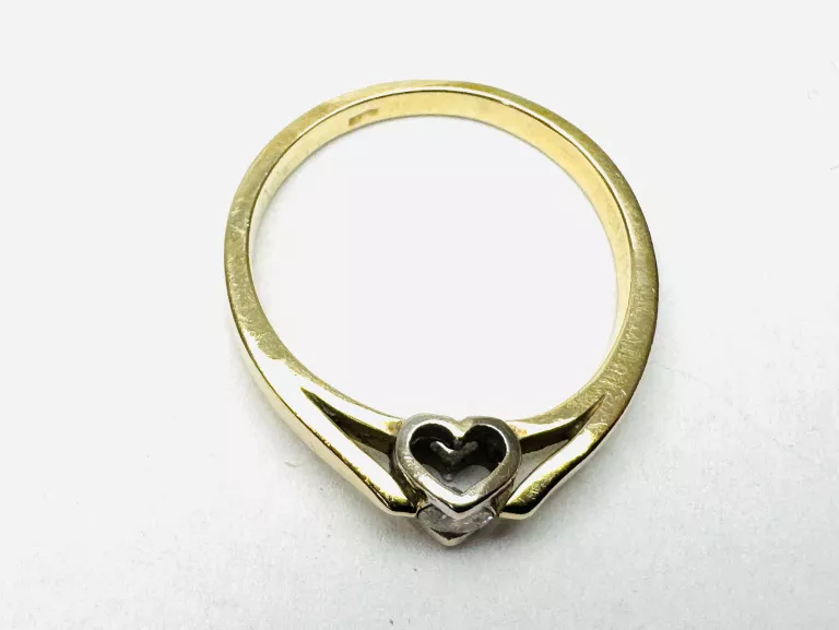 ZŁOTY PIERSCIONEK Z DIAMENTEM PR.585 W.2,23G R12