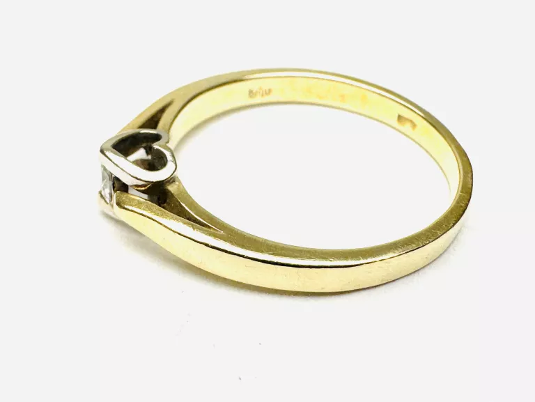 ZŁOTY PIERSCIONEK Z DIAMENTEM PR.585 W.2,23G R12