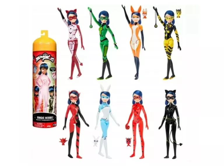 LALKA MIRACULOUS BIEDRONKA I CZARNY KOT TUBA NIESPODZIANKA