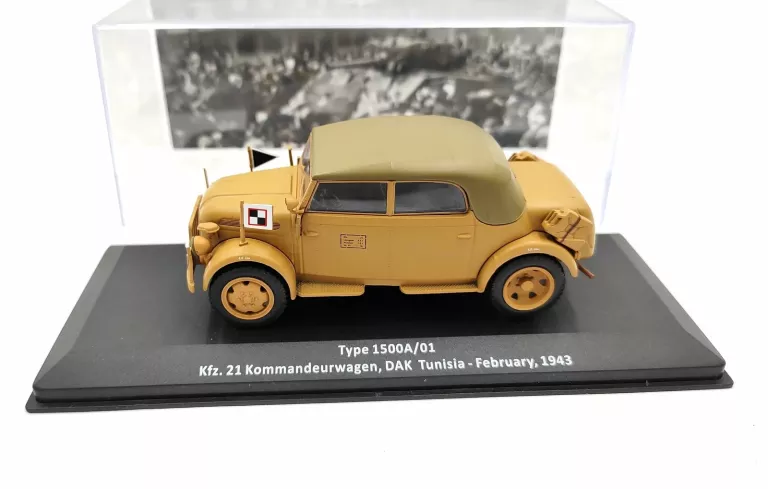 SAMOCHODY 2WŚ TYPE 1500A/01 KFZ 21 SKALA 1:43