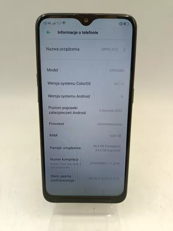 TELEFON OPPO A12 4GB/64GB