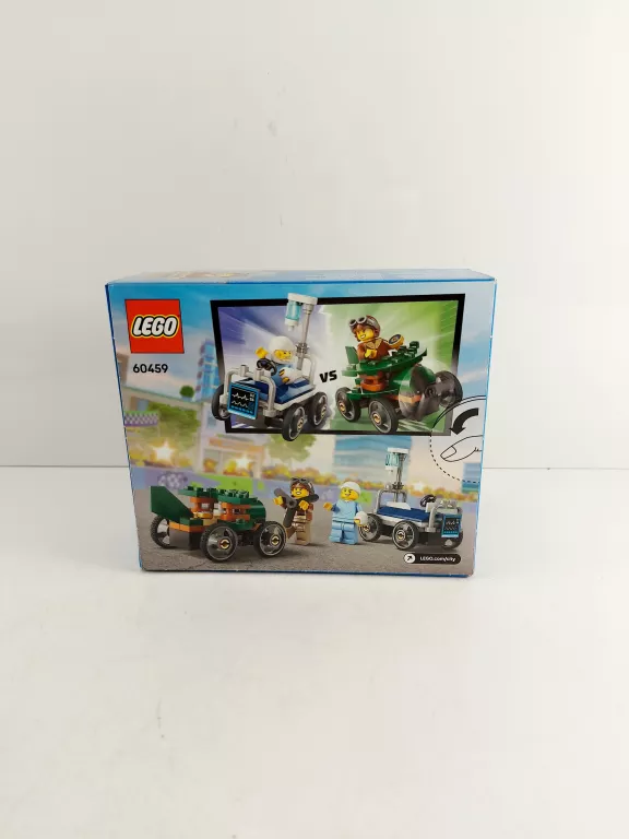 LEGO CITY 60459 PAKIET WYŚCIGOWY: SAMOLOT KONTRA. ŁÓŻKO SZPITALNE